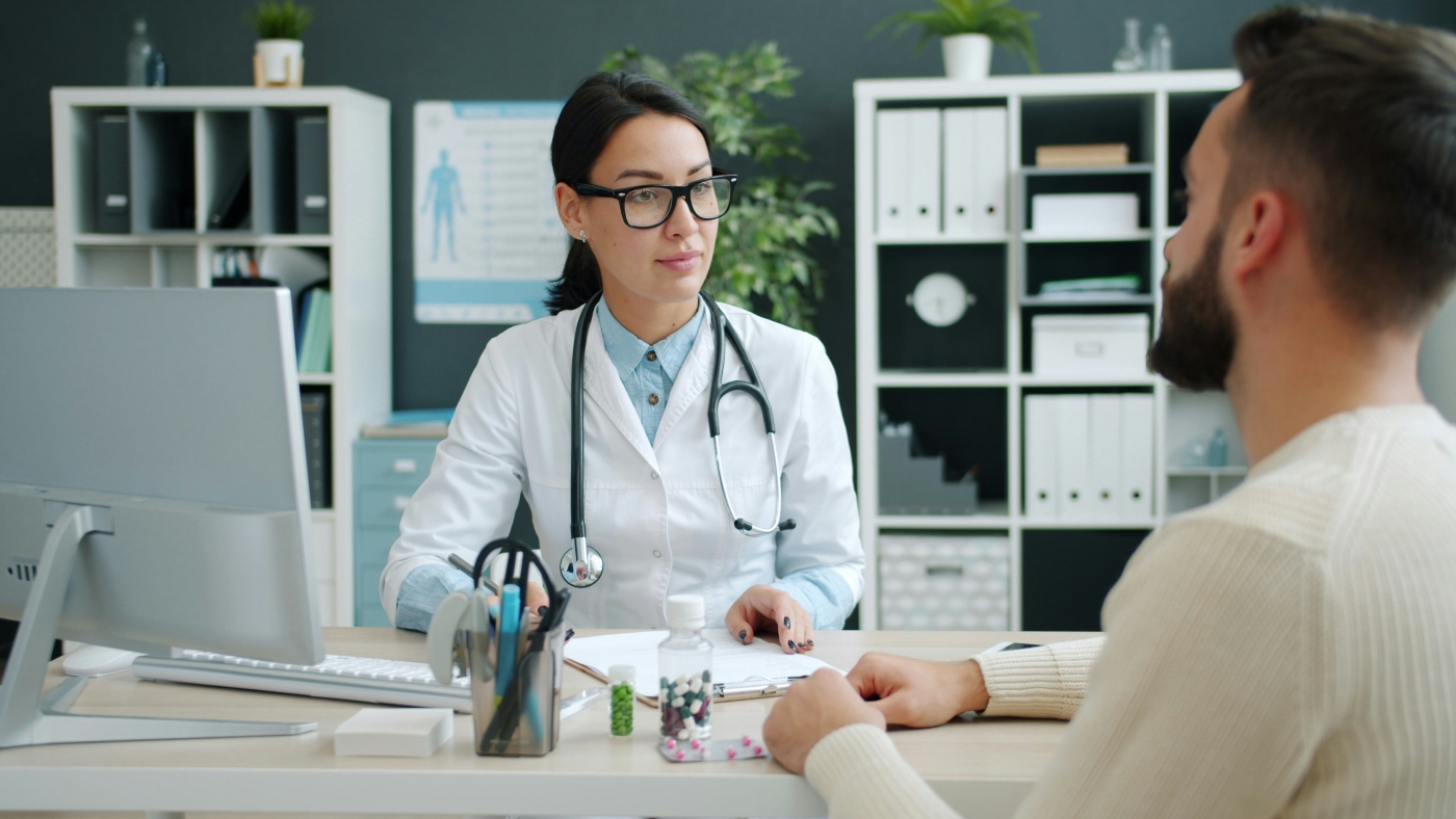 Doctor in consultation with patient